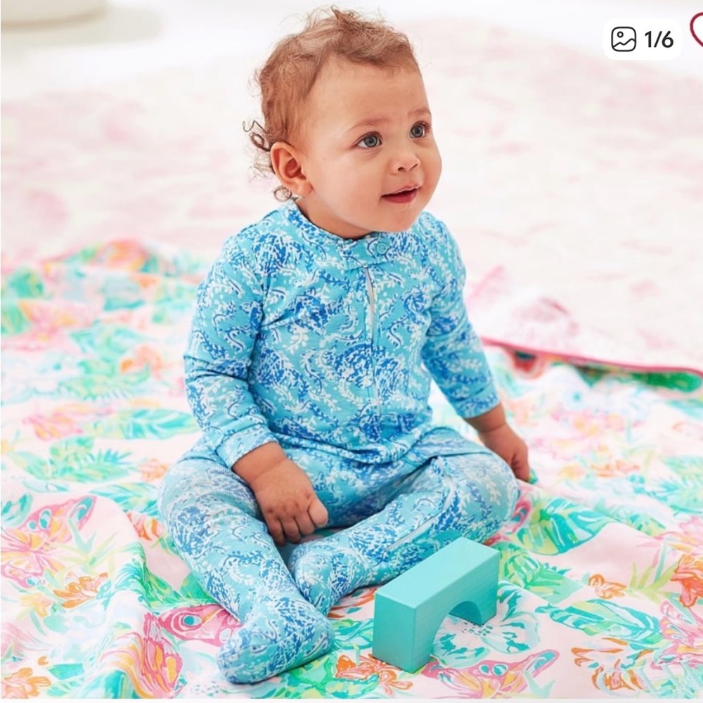 Lilly Pulitzer Turtley Awesome Baby Pajama